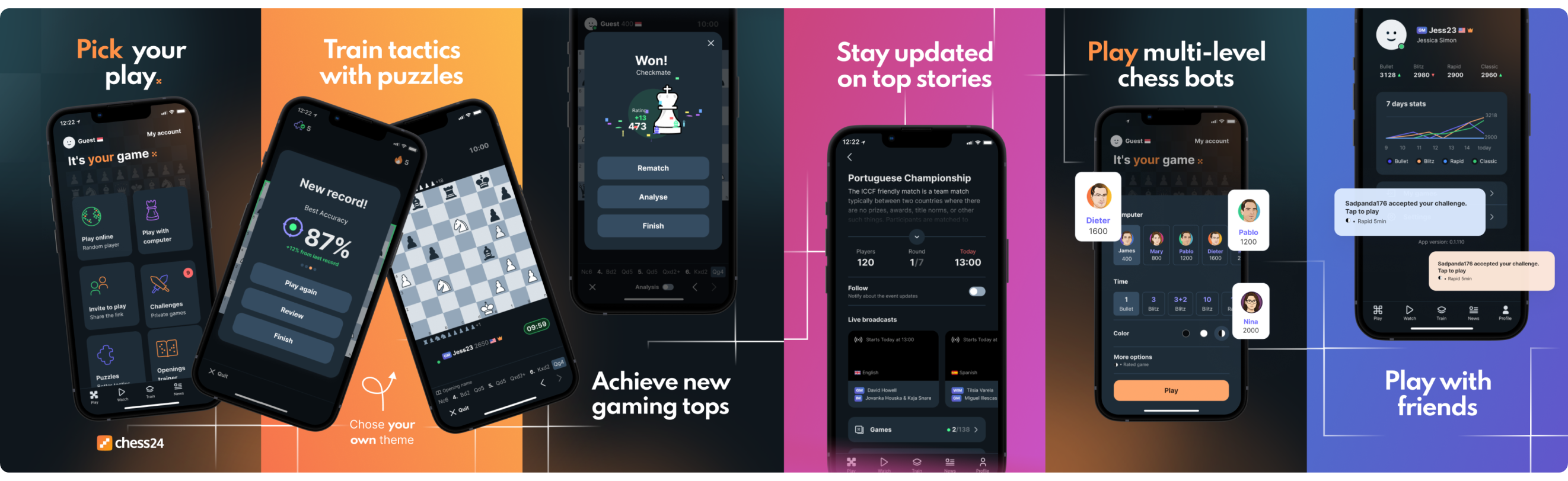 Chess24 feature showcase